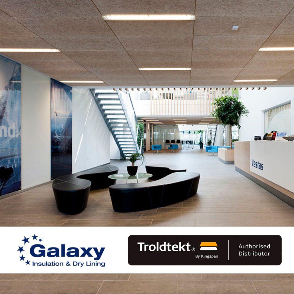 Troldtekt® Panels Are Robust and Durable for Various Environments including office spaces like this image